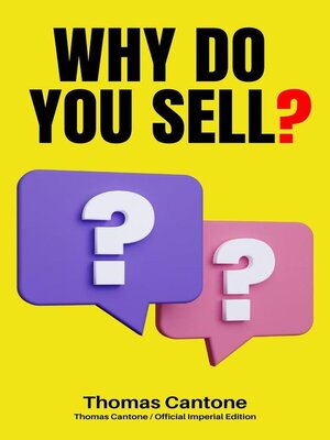 cover image of Why Do You Sell?